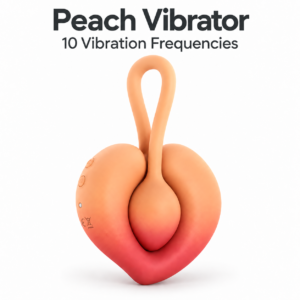 Peach Couple Vibrator Women Clitoris Nipples Vibrator Men Electric Cock Ring Penis Vibrator Portable Couples Sex Toy