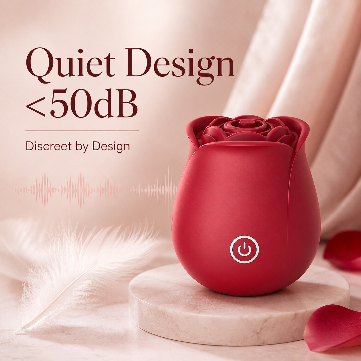 Best-selling mini electric rose-shaped suction vibrator 10-speed adult clitoral suction masturbator with pulsating effect; silicone rose vibrator and breast stimulator USB rechargeable waterproof G-spot suction and licking masturbator designed for women. - Image 2