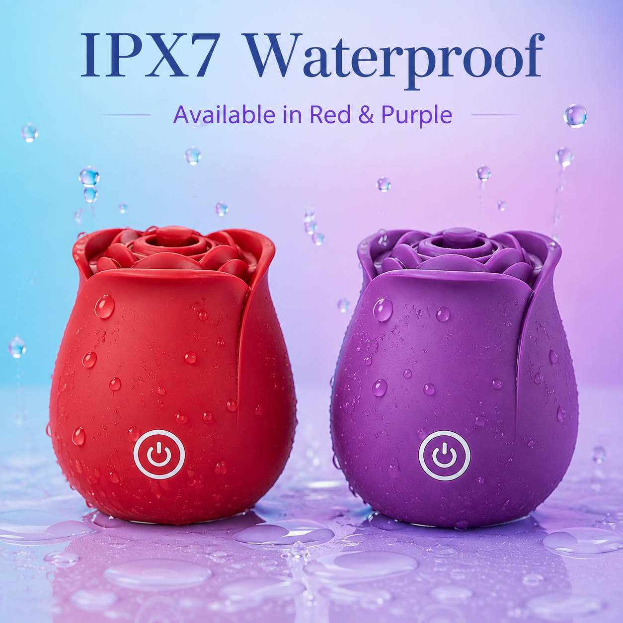 Best-selling mini electric rose-shaped suction vibrator 10-speed adult clitoral suction masturbator with pulsating effect; silicone rose vibrator and breast stimulator USB rechargeable waterproof G-spot suction and licking masturbator designed for women. - Image 3