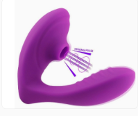 Wearable G-spot vibrator and clitoral stimulator with powerful pulsed technology clitoral suction massager designed specifically for clitoral suction