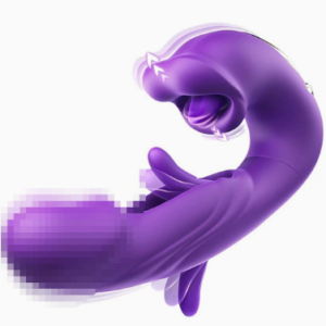 3-in-1 sex vibrator featuring realistic tongue-licking and tapping functions; a remote-controlled toy for women and couples designed for clitoral and G-spot stimulation, combining vibration and massage with a tongue-licking and sucking action